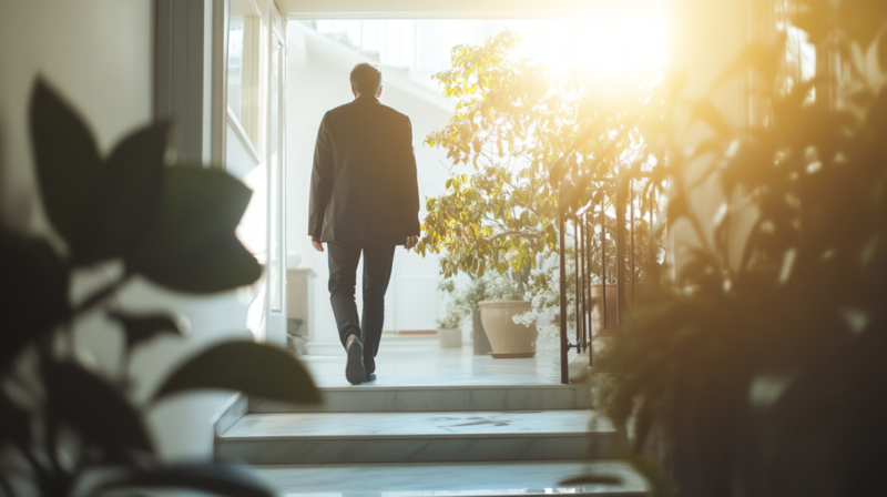 A Guest Entering a Home