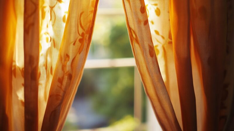 Materials and Tools - DIY No Sew Kitchen Cafe Curtains