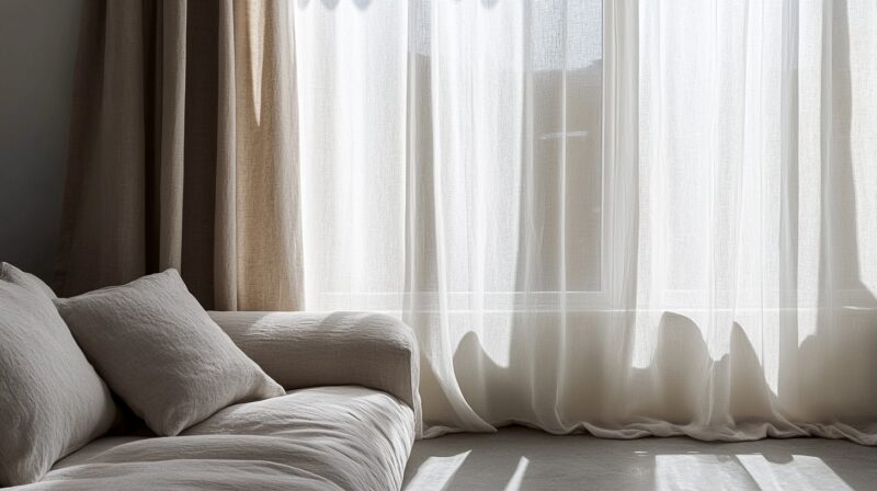 Maximizing Natural Light and Privacy - Sheer and Blackout Curtain Combination