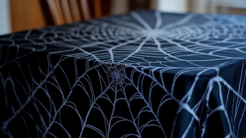 Spider Web Tablecloth - Halloween Decor