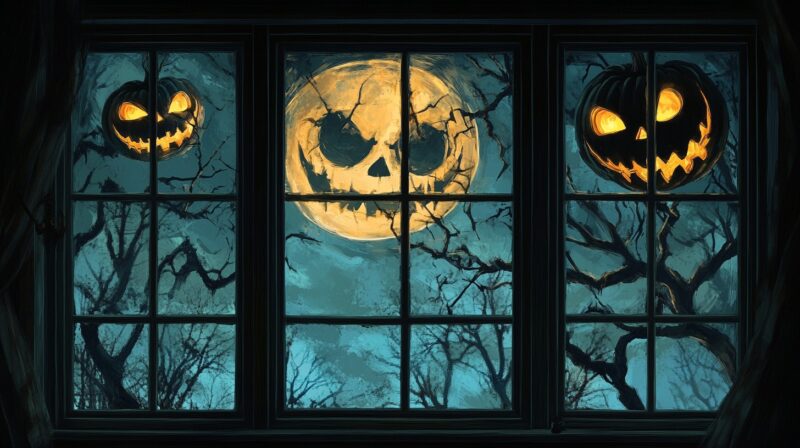 Spooky Window Clings for halloween